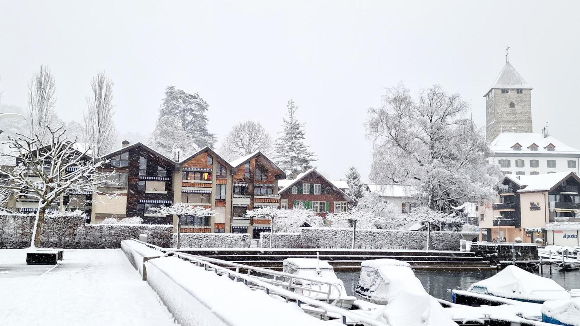 Ferienwohnung Ankerplatz Spiez Exteriör bild