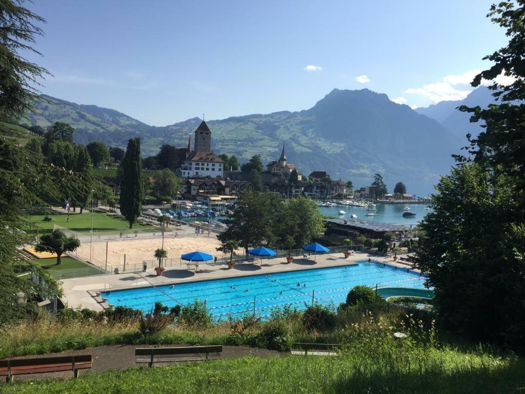 Ferienwohnung Ankerplatz Spiez Exteriör bild