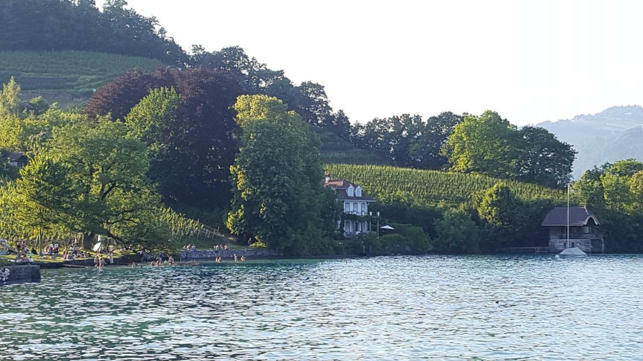 Ferienwohnung Ankerplatz Spiez Exteriör bild